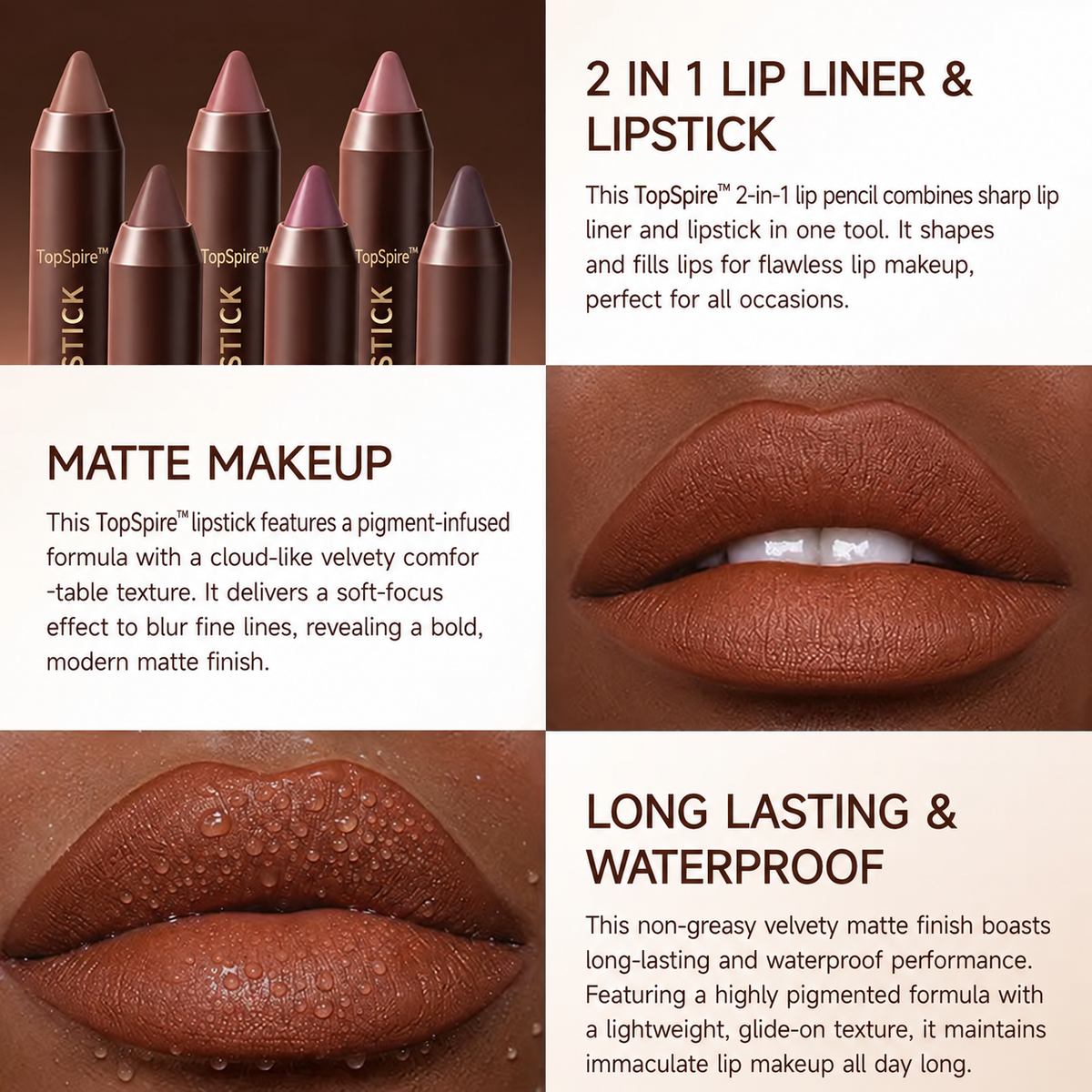 Velvet Matte Lip Liner – Smooth Glide, Rich Pigment & All-Day Wear
