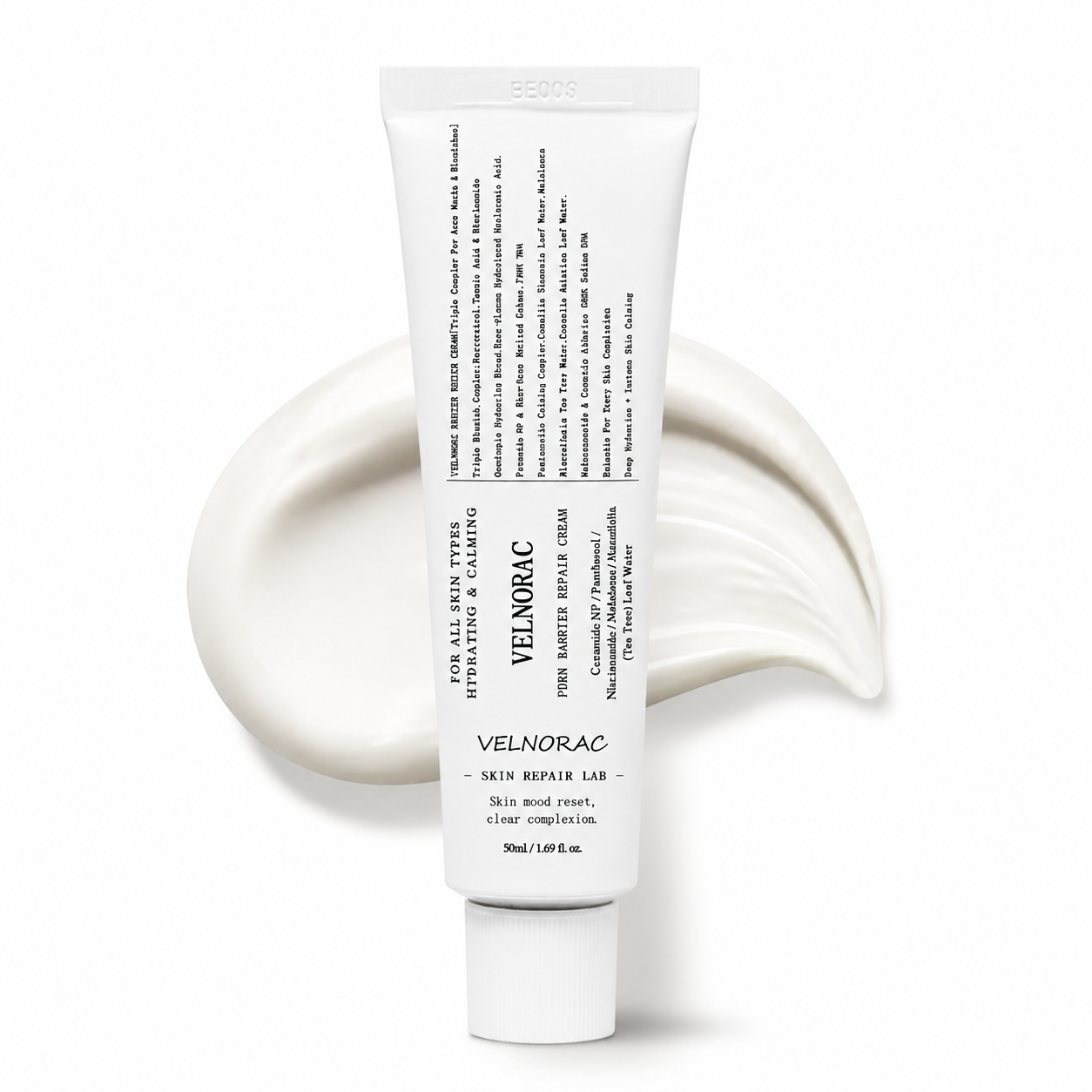 VELNORAC® PDRN Barrier Repair Cream – Hydrating Moisturizer for Breakout-Prone Skin, Redness, Post-Acne Marks & Dry Flaky Skin