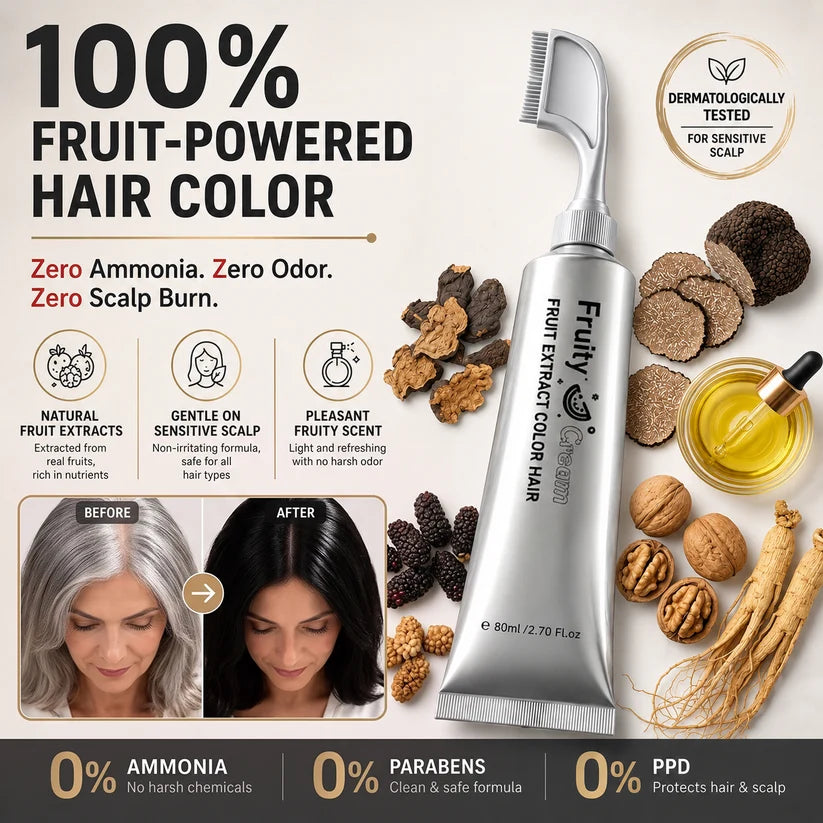 2-in-1 Comb Applicator Hair Dye for Easy, Mess-Free, Long-Lasting Color