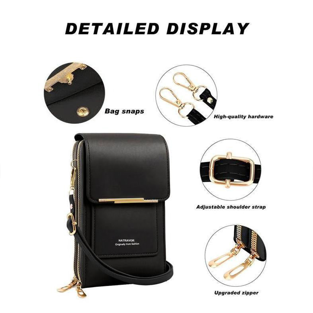 🔥Final 3 Hours: 60% OFF 2026 Trendy Minimalist Elegant Women's Touchscreen Crossbody Phone Wallet