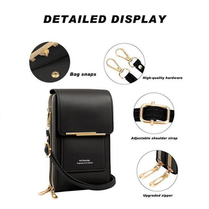 🔥Final 3 Hours: 60% OFF 2026 Trendy Minimalist Elegant Women's Touchscreen Crossbody Phone Wallet