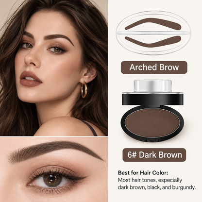 5-Second Brow Stamp Kit – 3 Colors & 3 Brow Shapes