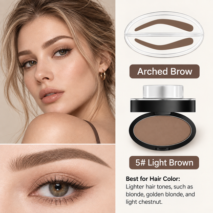 5-Second Brow Stamp Kit – 3 Colors & 3 Brow Shapes