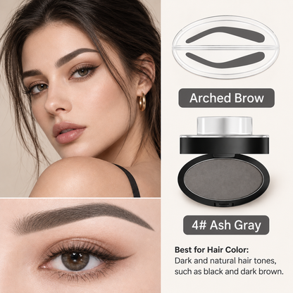 5-Second Brow Stamp Kit – 3 Colors & 3 Brow Shapes
