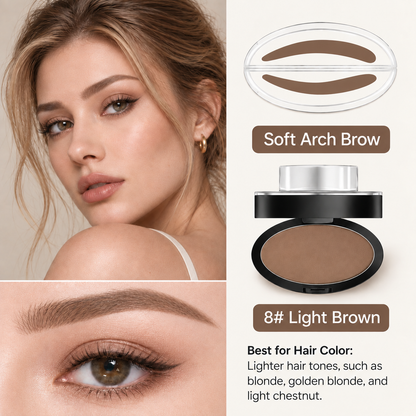 5-Second Brow Stamp Kit – 3 Colors & 3 Brow Shapes