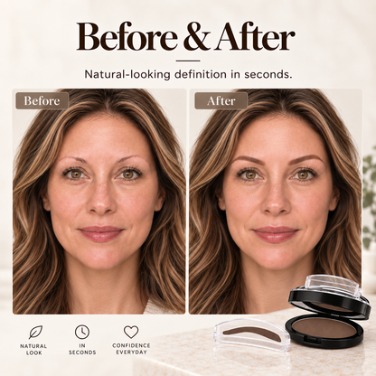 5-Second Brow Stamp Kit – 3 Colors & 3 Brow Shapes