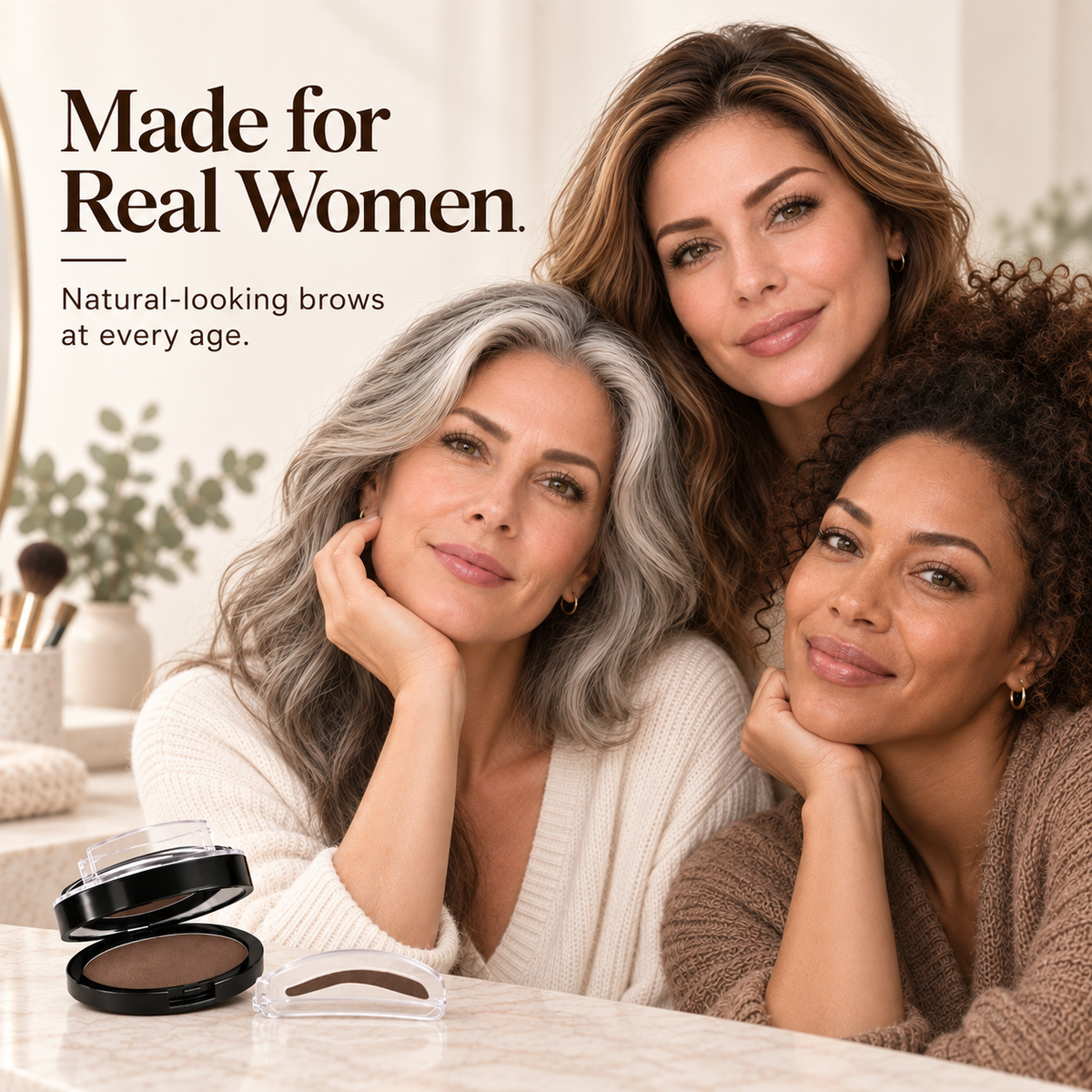 5-Second Brow Stamp Kit – 3 Colors & 3 Brow Shapes