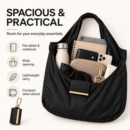 Foldable Keychain Tote Bag – Compact, Lightweight & Reusable