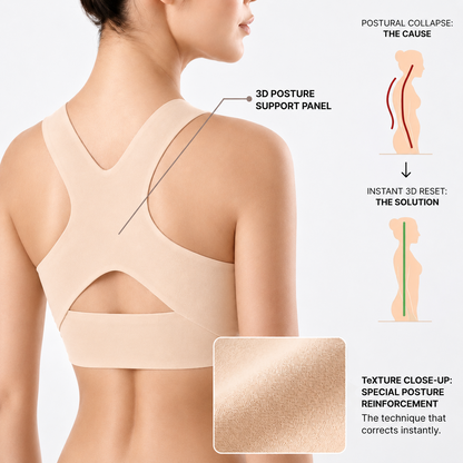 Velnorac Upgraded 3D Posture Corrector Bra for Women – Wireless Front Closure, No Back Hooks, Full Lift & Back Support