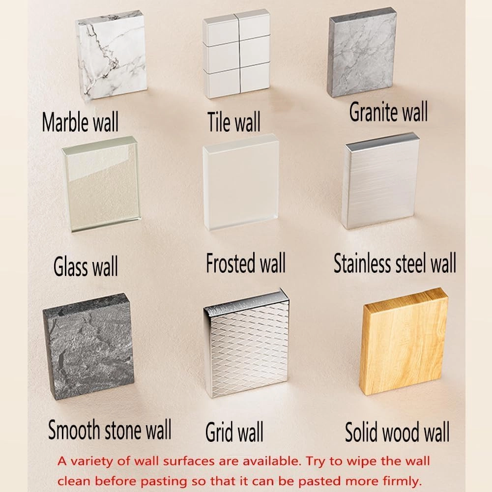 Crystal Clear Hex Ripple Wall Hooks – Heavy-Duty & No-Drill