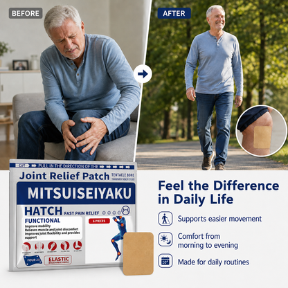 Joint Relief Patch, Fast-Acting Pain Relief Patches for Knee, Back, Neck, Shoulder & Muscle Discomfort
