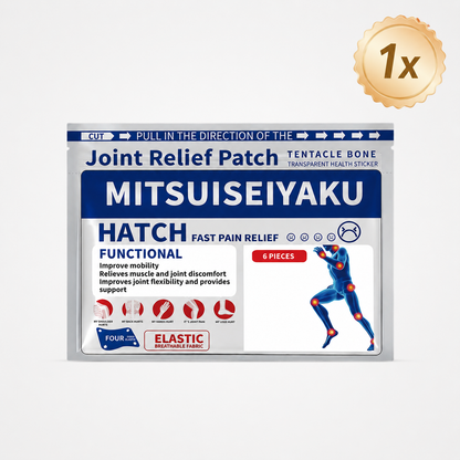 Joint Relief Patch, Fast-Acting Pain Relief Patches for Knee, Back, Neck, Shoulder & Muscle Discomfort