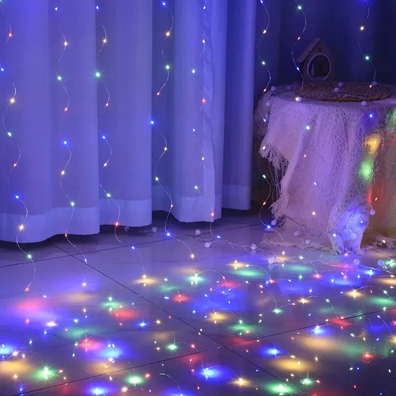 Lunara Glow – USB LED Curtain Lights – VENLNORAC