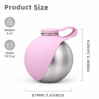 2-in-1 Portable Dog Water Bottle | Leak-Proof Travel Water Bowl for Small Dogs