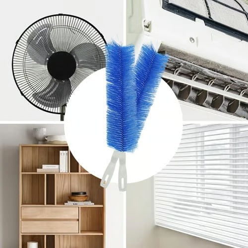 Bendable Microfiber Fan Cleaner Brush – Reusable & Washable Duster