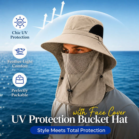 ☀️ SUMMER SALE 50% OFF 🔥 Unisex UPF 50+ Sun Protection Hat With Full Face & Neck Coverage